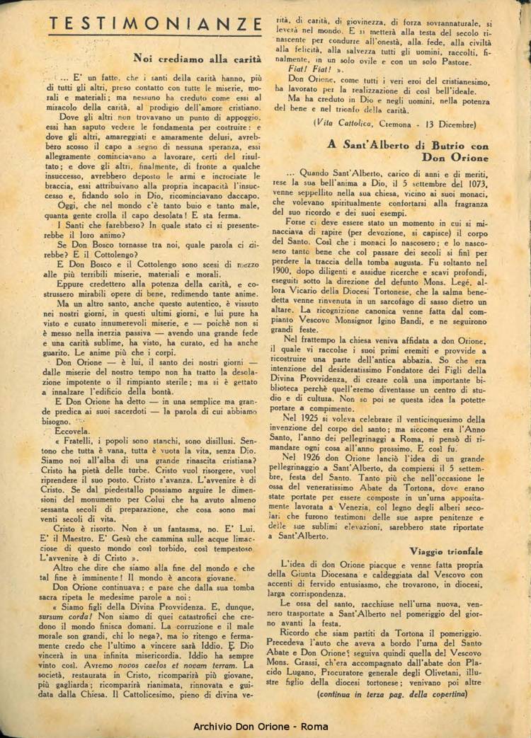 La piccola Opera della Divina Provvidenza, 36, 01, 01-01-1941, pagina 2