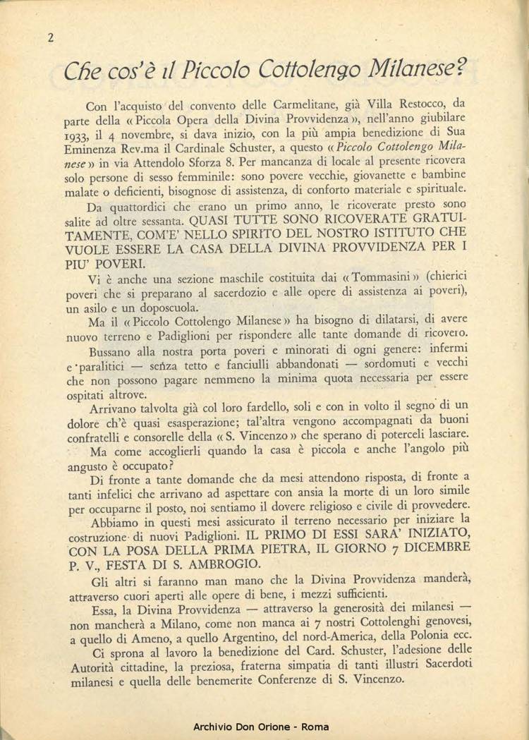La piccola Opera della Divina Provvidenza, 36, 01, 01-01-1941, pagina 20