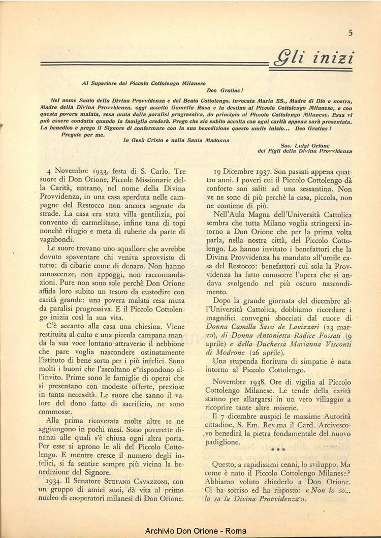 La piccola Opera della Divina Provvidenza, 36, 01, 01-01-1941, pagina 23