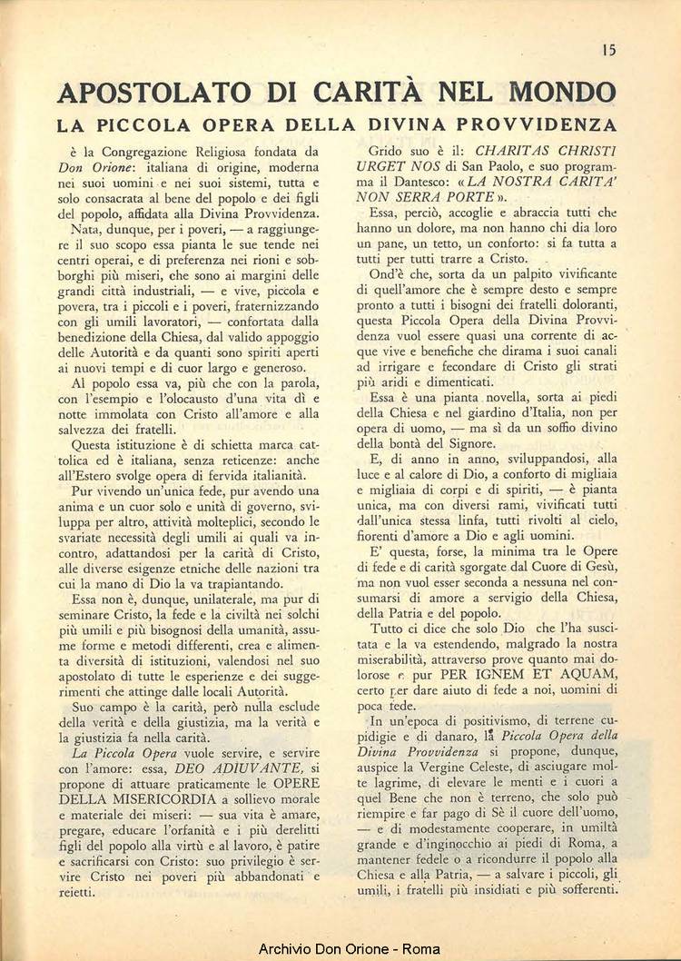 La piccola Opera della Divina Provvidenza, 36, 01, 01-01-1941, pagina 33