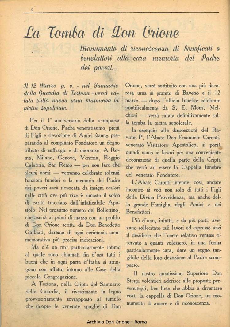 La piccola Opera della Divina Provvidenza, 36, 02, 01-02-1941, pagina 4