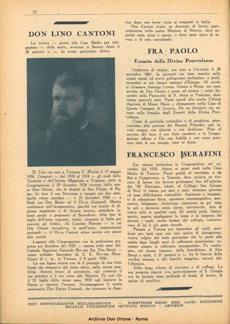 La piccola Opera della Divina Provvidenza, 36, 02, 01-02-1941, pagina 14