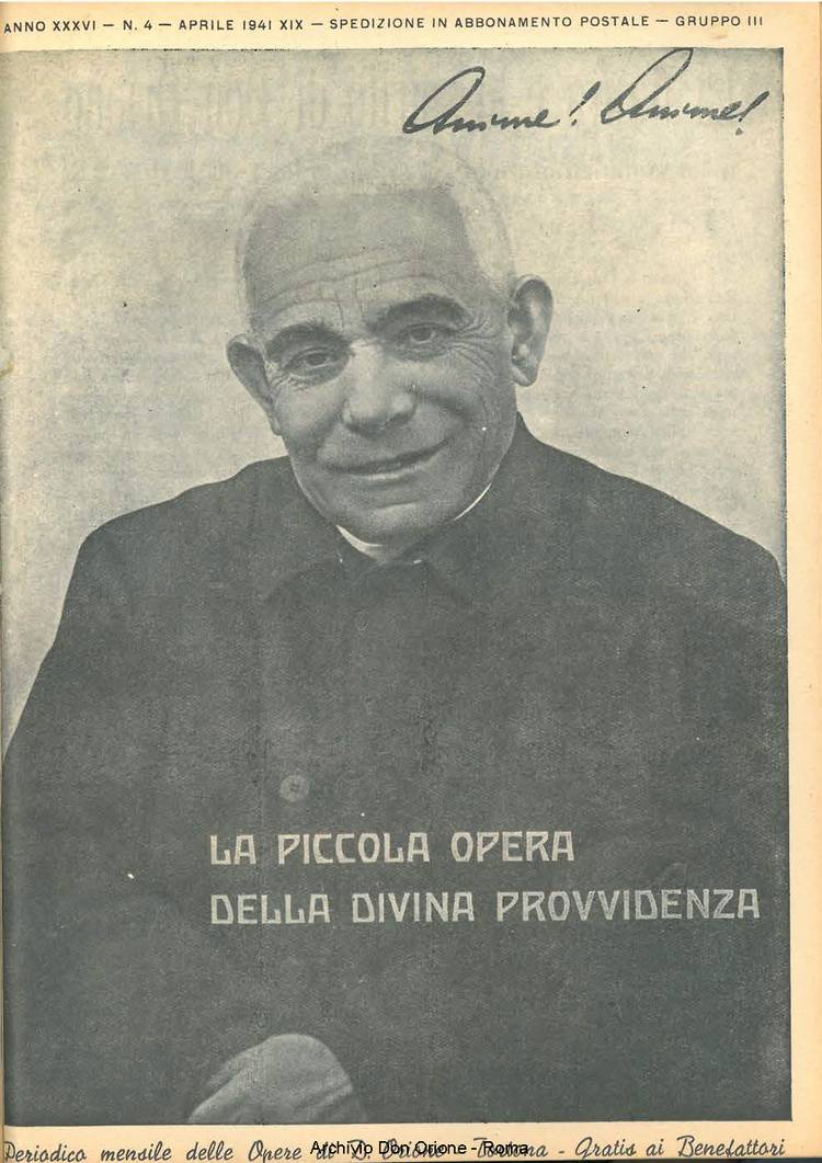 La piccola Opera della Divina Provvidenza, 36, 04, 01-04-1941, pagina 1