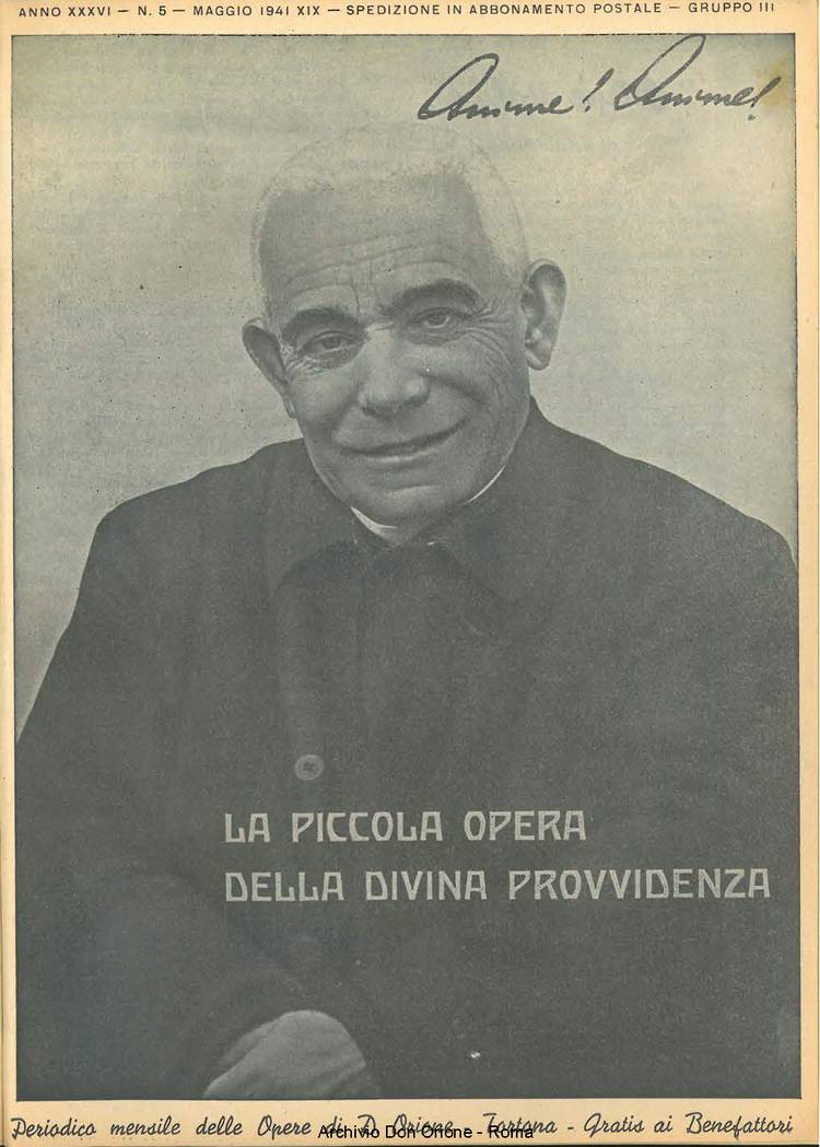 La piccola Opera della Divina Provvidenza, 36, 05, 01-05-1941, pagina 1