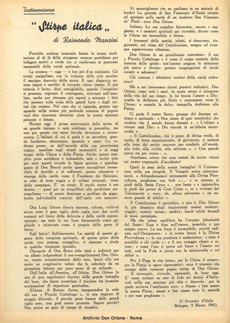 La piccola Opera della Divina Provvidenza, 36, 05, 01-05-1941, pagina 2
