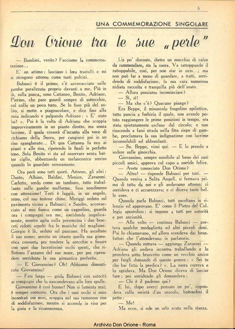 La piccola Opera della Divina Provvidenza, 36, 05, 01-05-1941, pagina 7