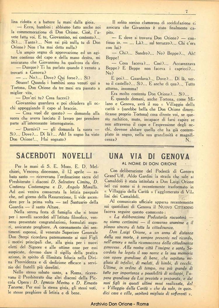 La piccola Opera della Divina Provvidenza, 36, 05, 01-05-1941, pagina 9