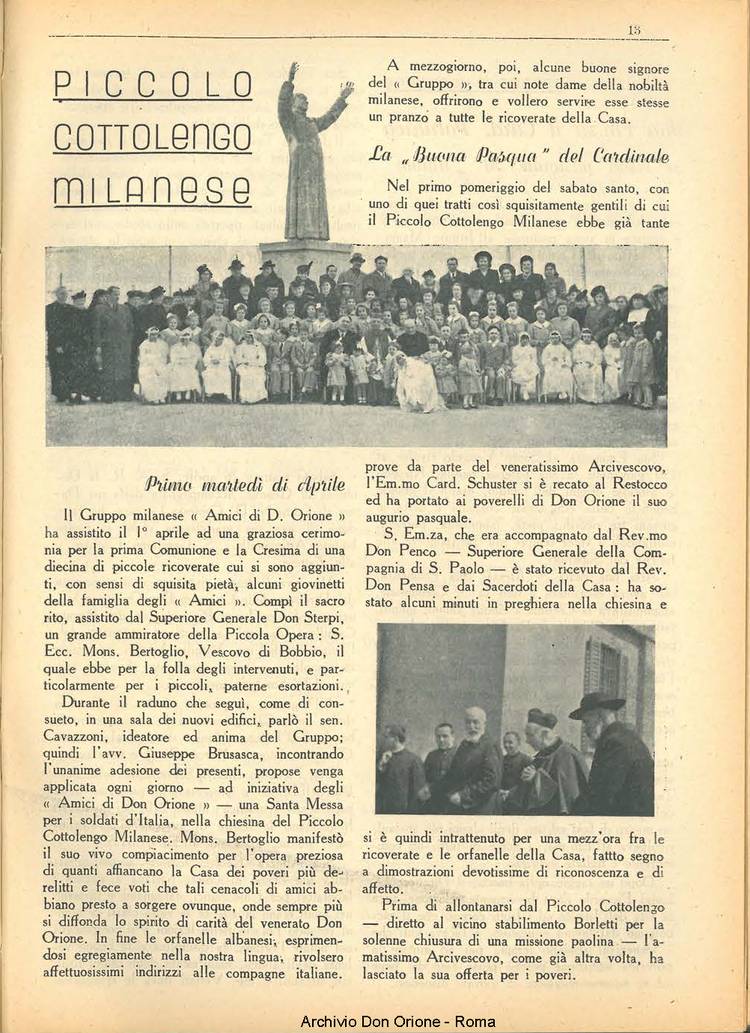 La piccola Opera della Divina Provvidenza, 36, 05, 01-05-1941, pagina 15