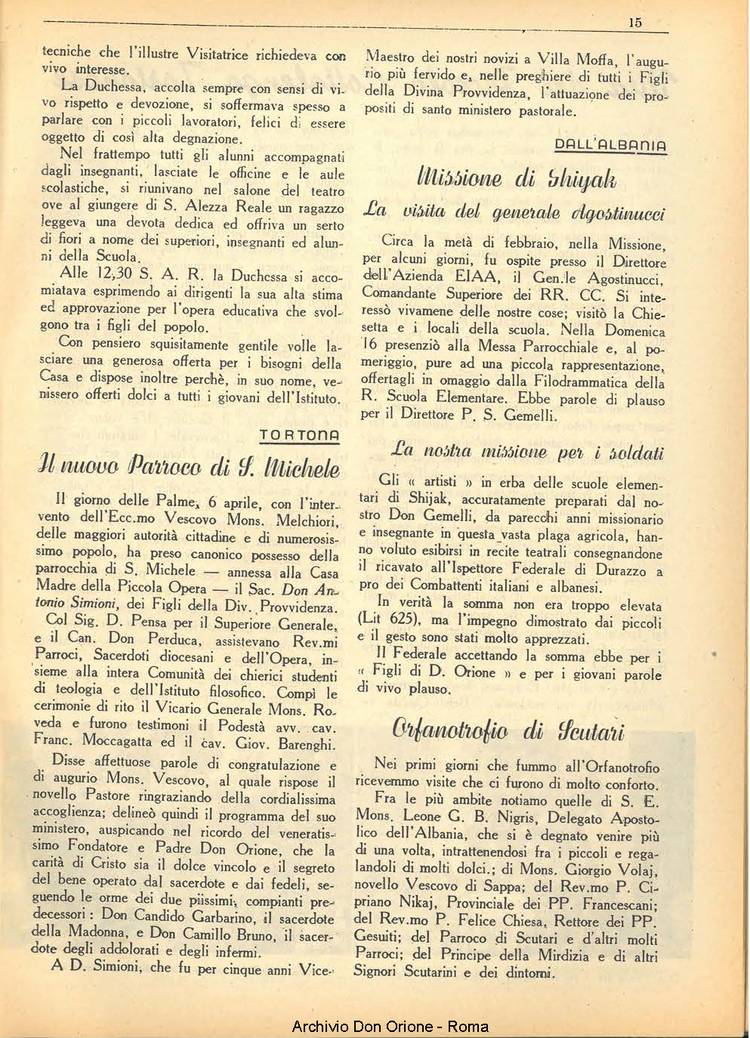 La piccola Opera della Divina Provvidenza, 36, 05, 01-05-1941, pagina 17