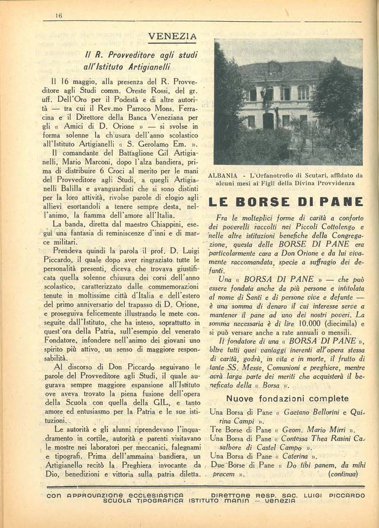La piccola Opera della Divina Provvidenza, 36, 06, 01-06-1941, pagina 19