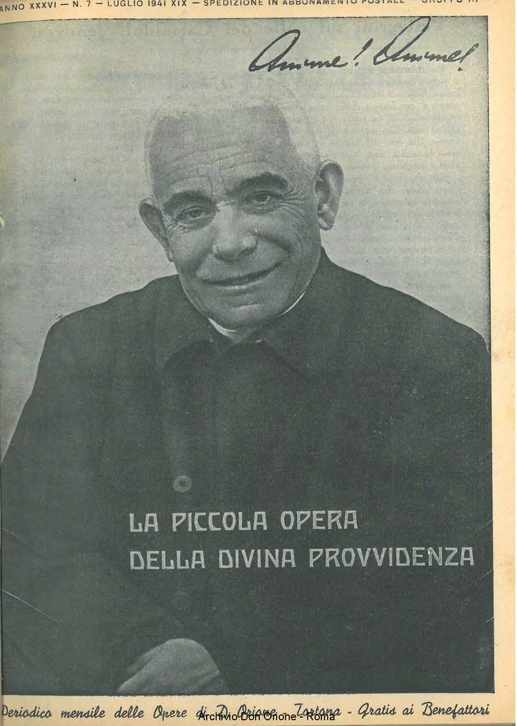 La piccola Opera della Divina Provvidenza, 36, 07, 01-07-1941, pagina 1
