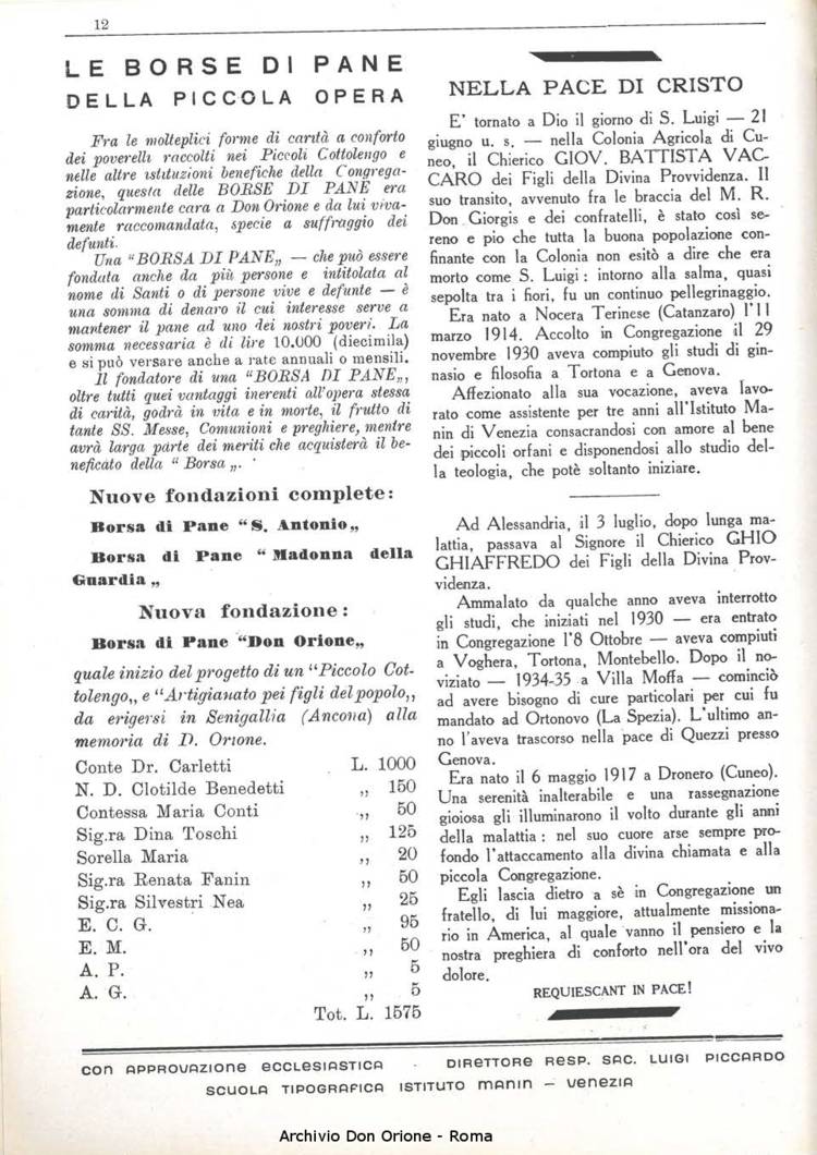 La piccola Opera della Divina Provvidenza, 36, 08, 01-08-1941, pagina 14
