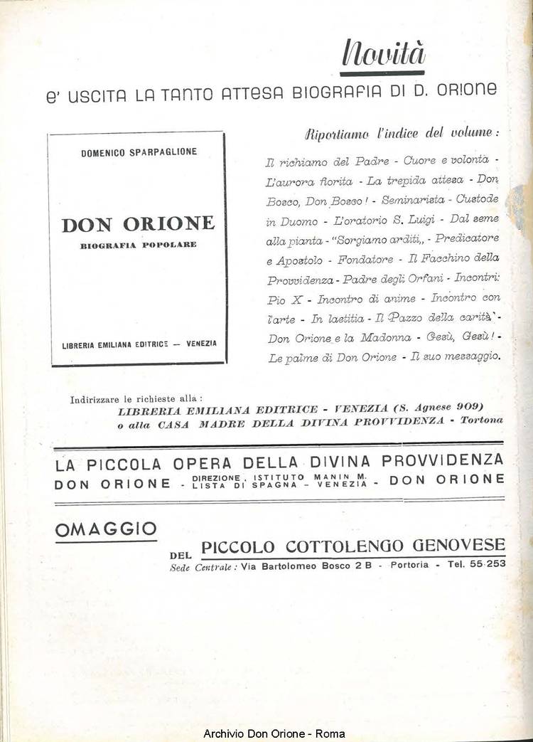 La piccola Opera della Divina Provvidenza, 36, 08, 01-08-1941, pagina 16