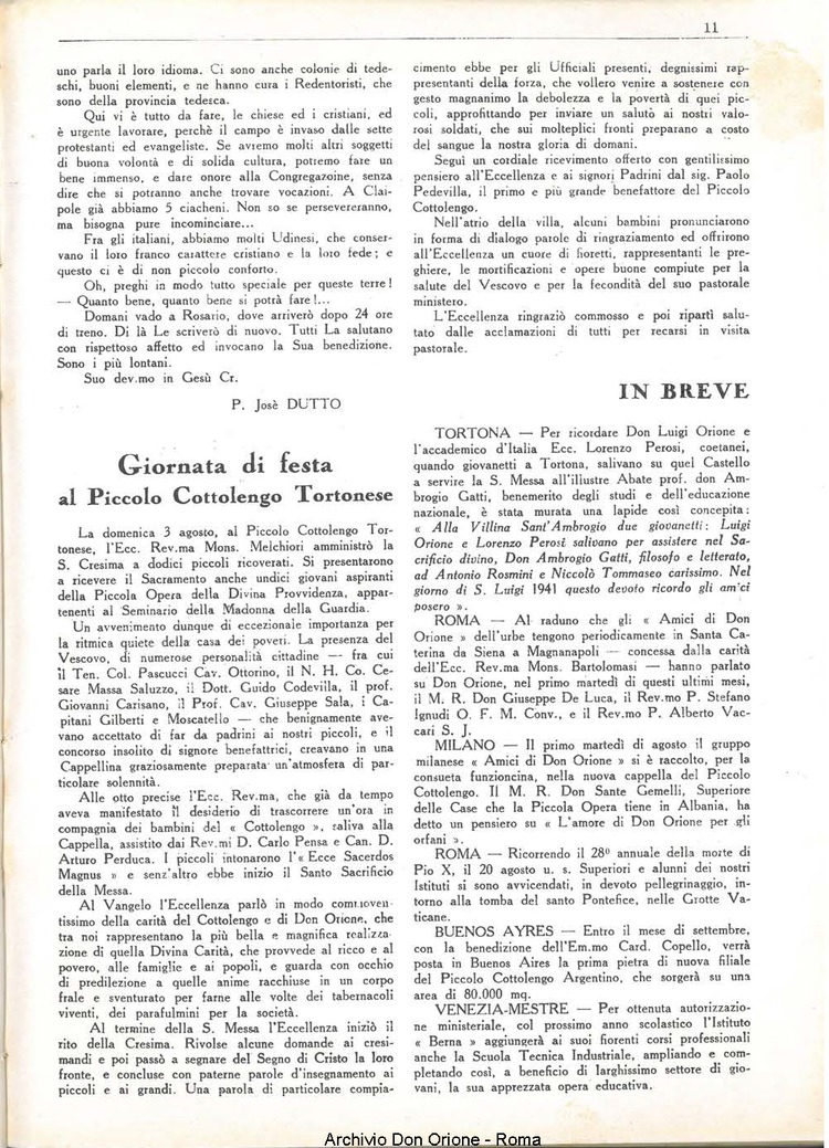 La piccola Opera della Divina Provvidenza, 36, 09, 01-09-1941, pagina 13