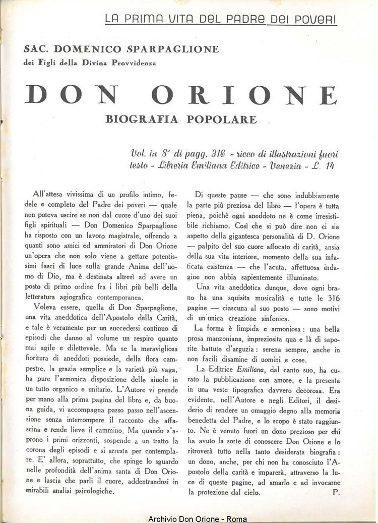 La piccola Opera della Divina Provvidenza, 36, 09, 01-09-1941, pagina 15