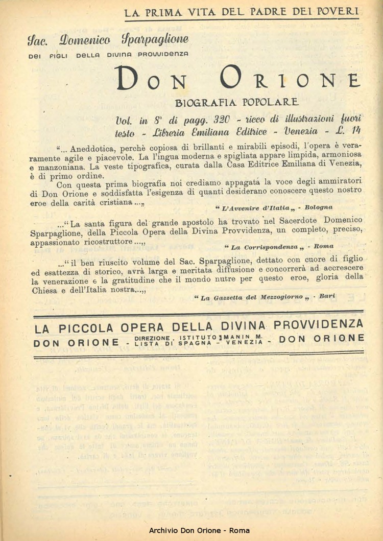 La piccola Opera della Divina Provvidenza, 36, 10, 01-10-1941, pagina 16