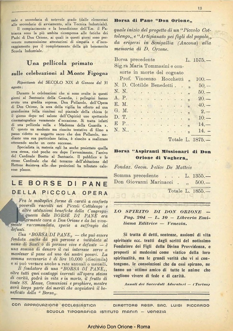 La piccola Opera della Divina Provvidenza, 36, 10, 01-10-1941, pagina 31