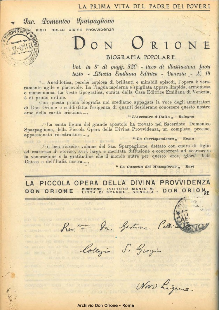 La piccola Opera della Divina Provvidenza, 36, 10, 01-10-1941, pagina 32