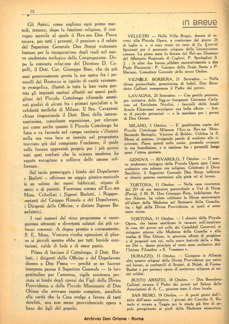 La piccola Opera della Divina Provvidenza, 36, 11, 01-11-1941, pagina 14