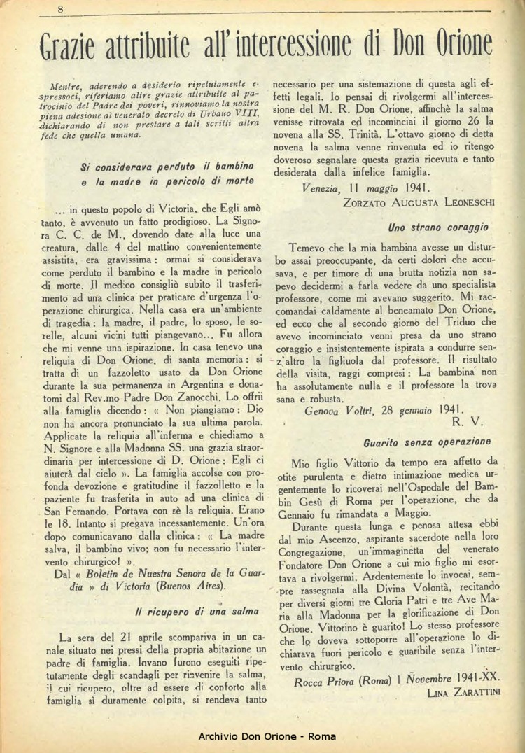 La piccola Opera della Divina Provvidenza, 36, 12, 01-12-1941, pagina 10