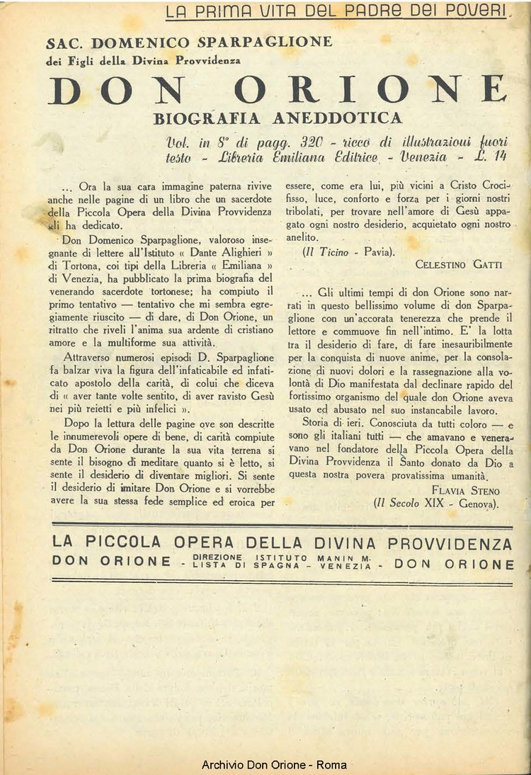 La piccola Opera della Divina Provvidenza, 36, 12, 01-12-1941, pagina 16