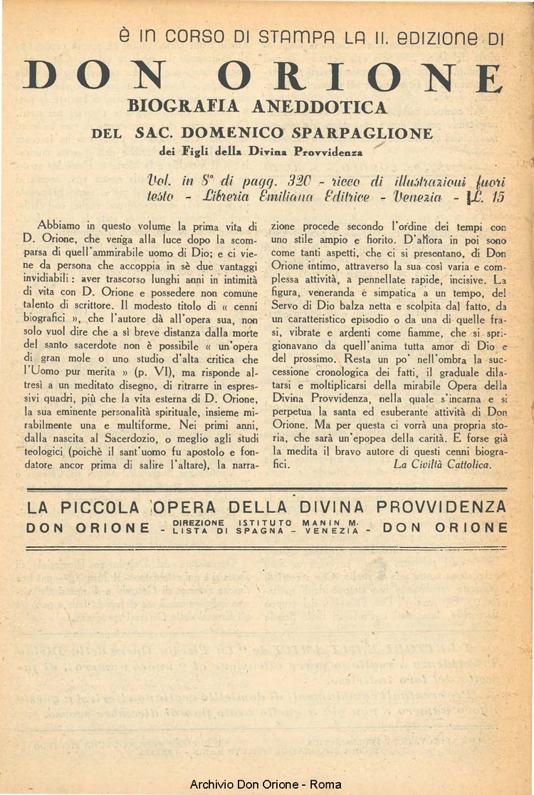 La piccola Opera della Divina Provvidenza, 37, 01, 01-01-1942, pagina 16