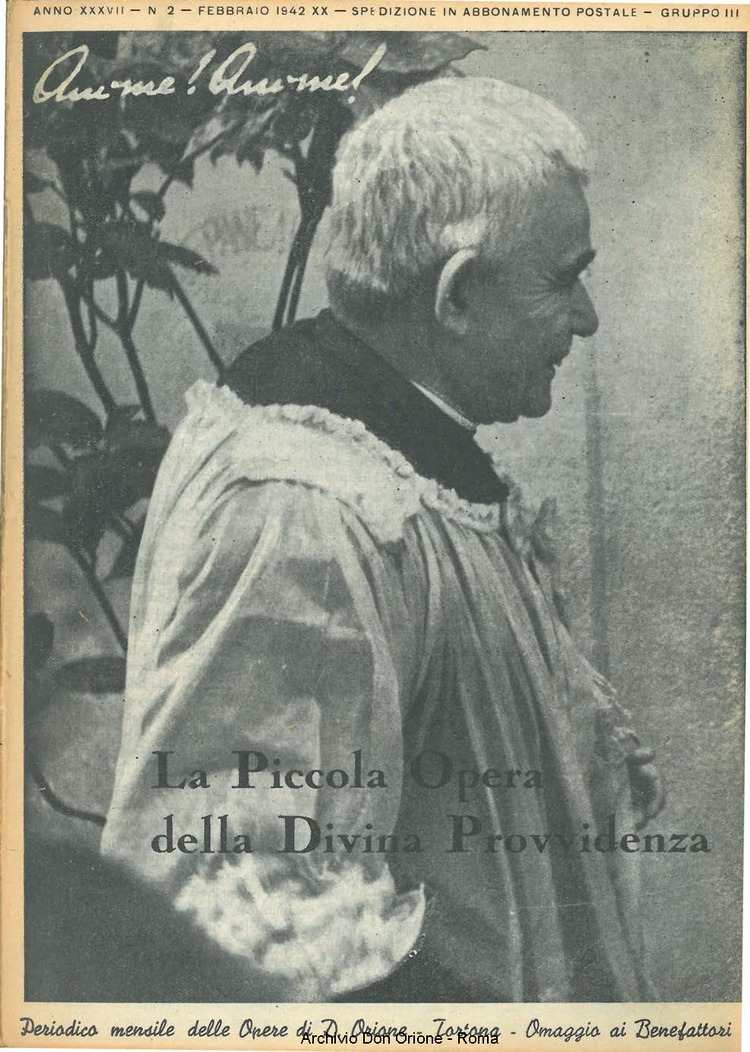 La piccola Opera della Divina Provvidenza, 37, 02, 01-02-1942, pagina 1