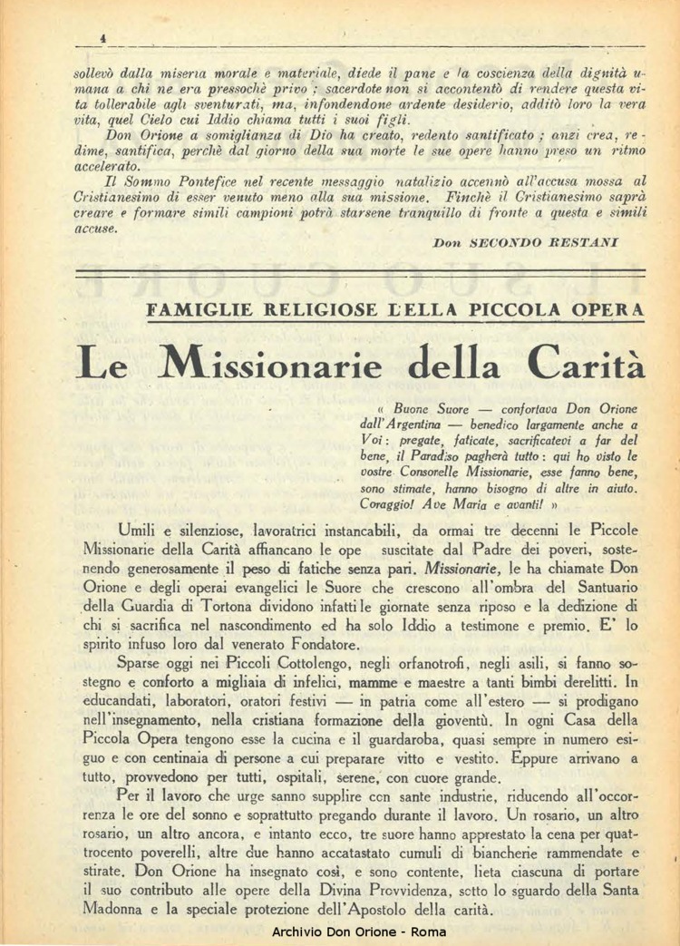 La piccola Opera della Divina Provvidenza, 37, 02, 01-02-1942, pagina 4