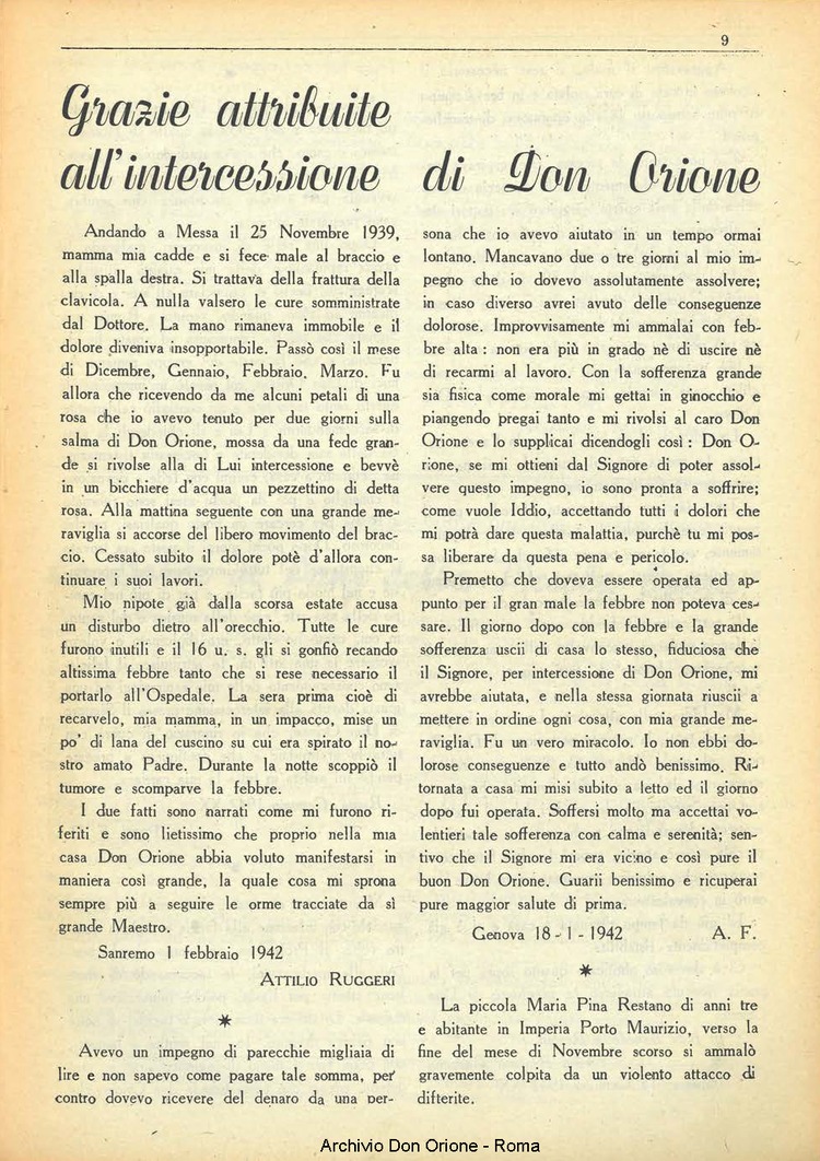 La piccola Opera della Divina Provvidenza, 37, 03, 01-03-1942, pagina 9
