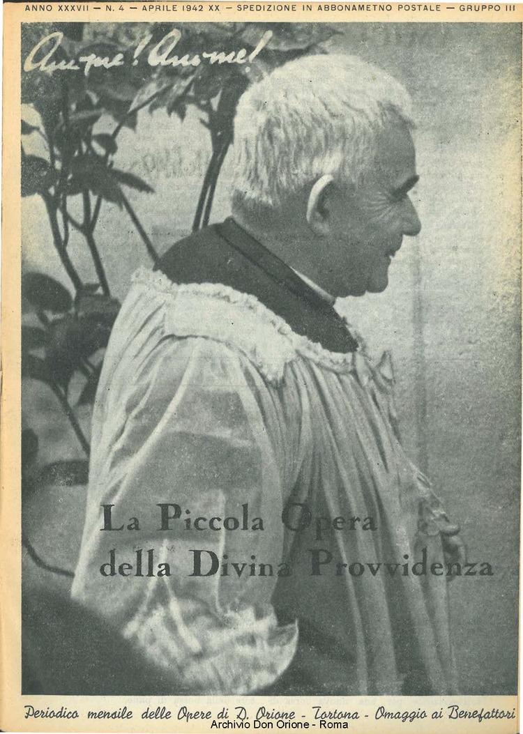 La piccola Opera della Divina Provvidenza, 37, 04, 01-04-1942, pagina 1