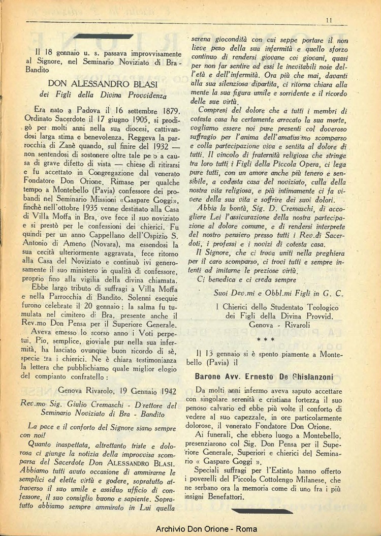 La piccola Opera della Divina Provvidenza, 37, 04, 01-04-1942, pagina 11