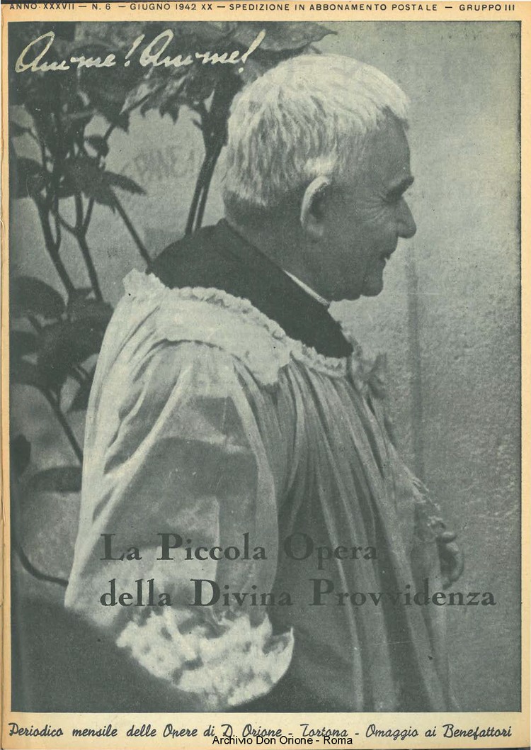 La piccola Opera della Divina Provvidenza, 37, 06, 01-06-1942, pagina 1