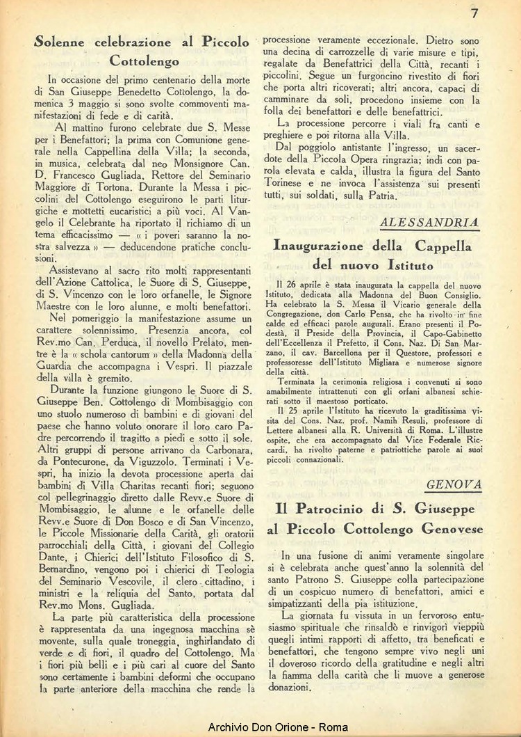 La piccola Opera della Divina Provvidenza, 37, 06, 01-06-1942, pagina 7