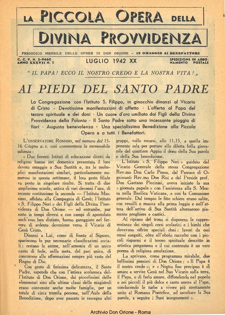 La piccola Opera della Divina Provvidenza, 37, 07, 01-07-1942, pagina 3