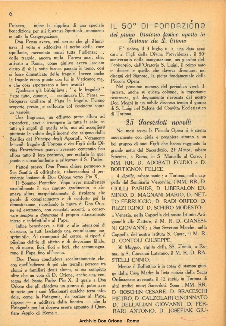 La piccola Opera della Divina Provvidenza, 37, 07, 01-07-1942, pagina 6