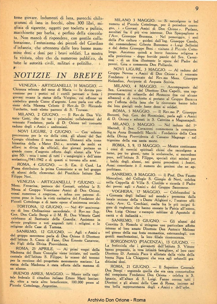 La piccola Opera della Divina Provvidenza, 37, 07, 01-07-1942, pagina 9