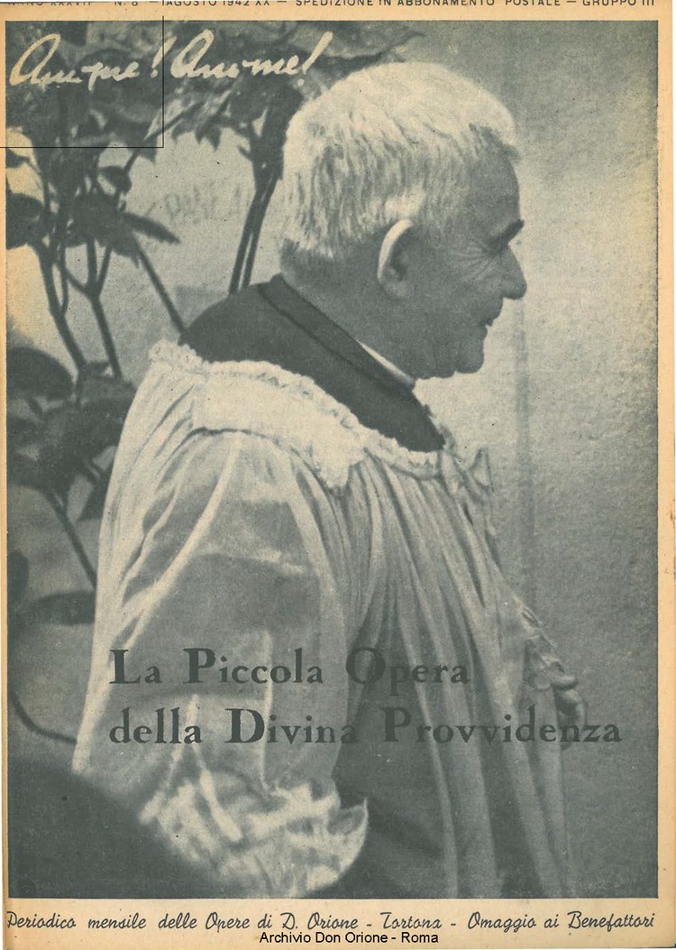 La piccola Opera della Divina Provvidenza, 37, 08, 01-08-1942, pagina 1