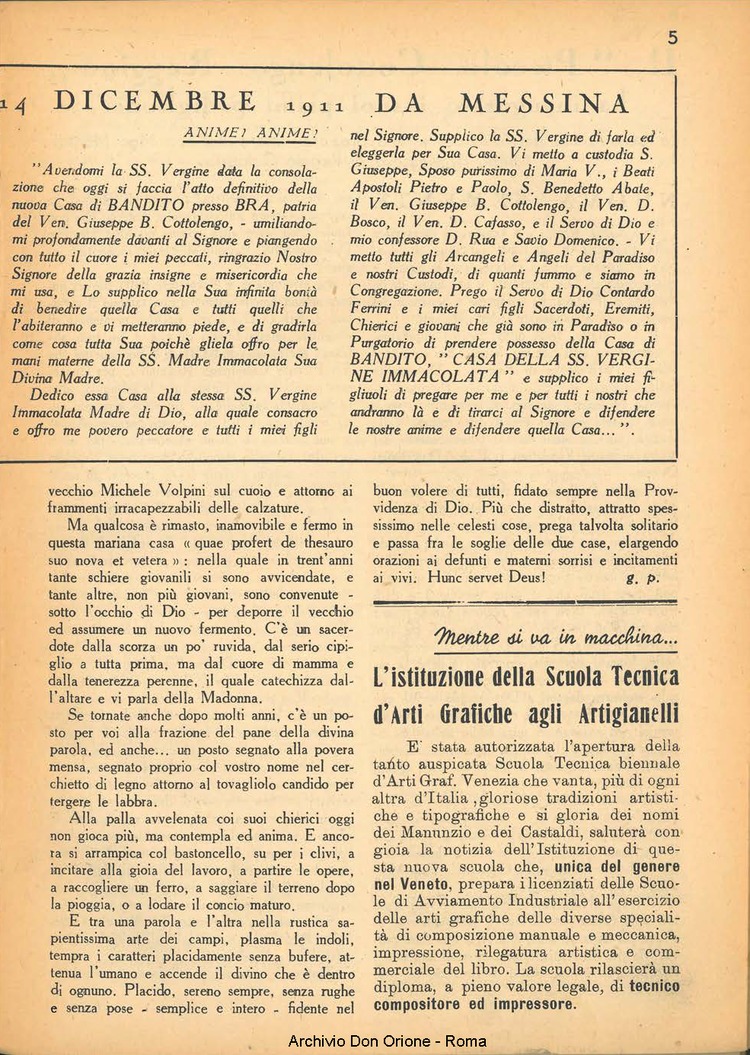 La piccola Opera della Divina Provvidenza, 37, 09, 01-09-1942, pagina 5