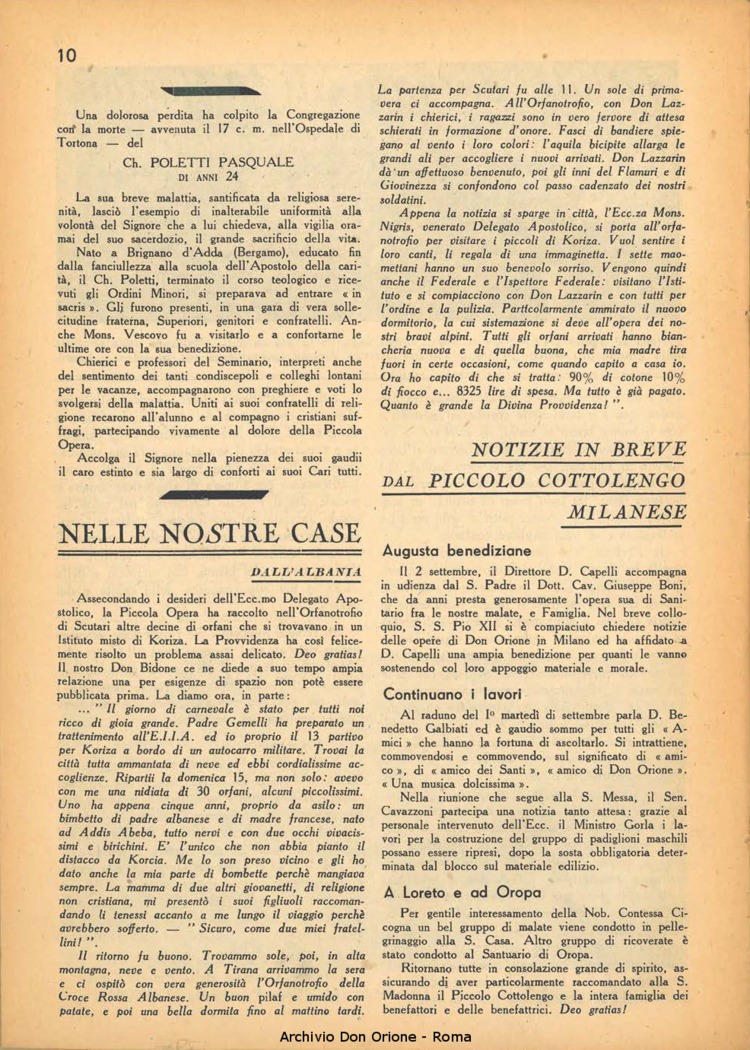 La piccola Opera della Divina Provvidenza, 37, 09, 01-09-1942, pagina 10