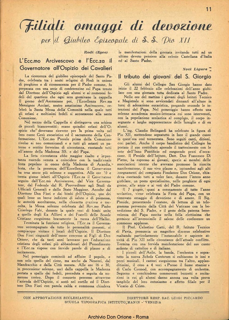 La piccola Opera della Divina Provvidenza, 37, 09, 01-09-1942, pagina 11