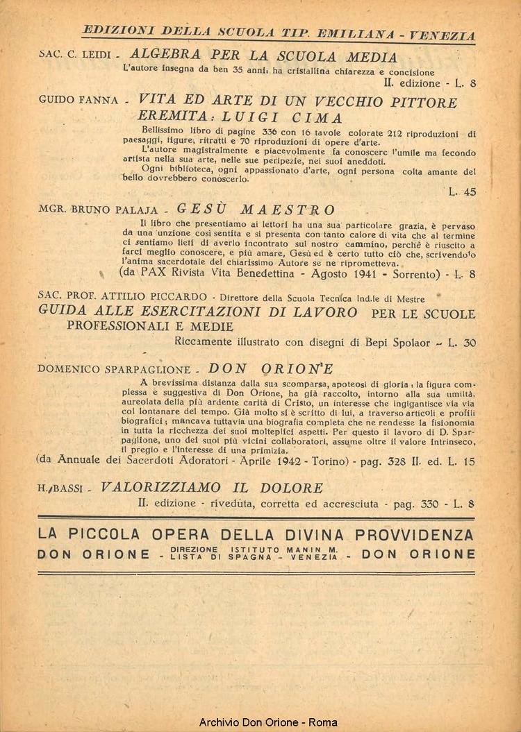 La piccola Opera della Divina Provvidenza, 37, 09, 01-09-1942, pagina 12