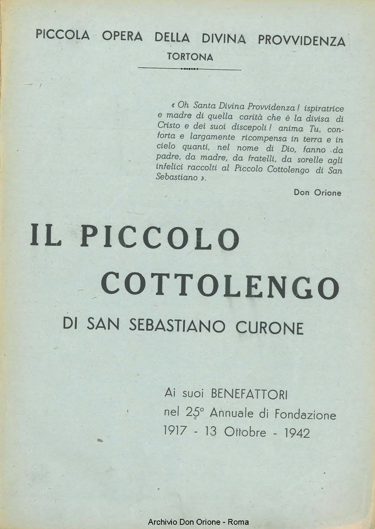 La piccola Opera della Divina Provvidenza, 37, 10, 01-10-1942, pagina 13