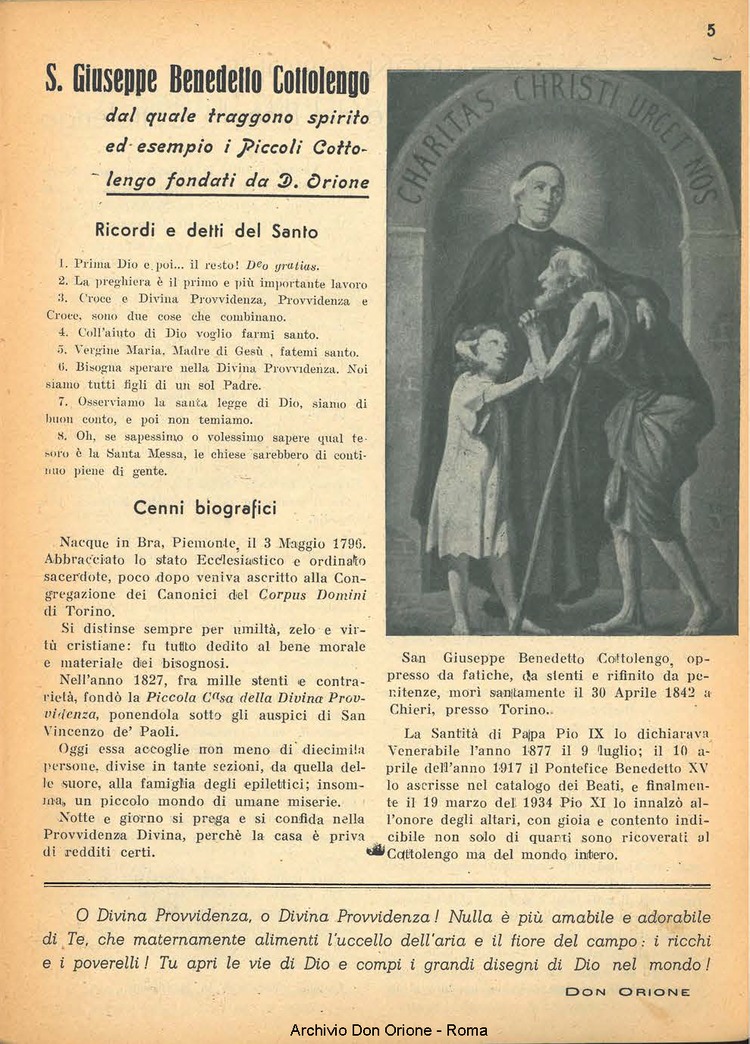 La piccola Opera della Divina Provvidenza, 37, 10, 01-10-1942, pagina 19