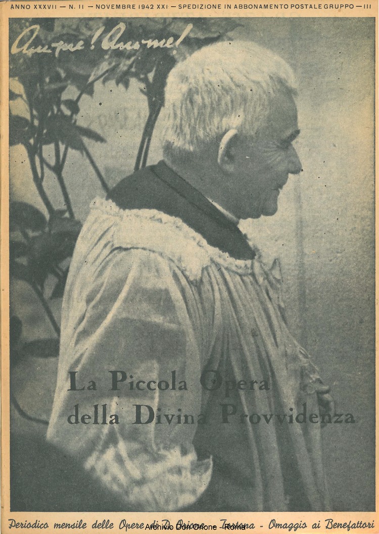 La piccola Opera della Divina Provvidenza, 37, 11, 01-11-1942, pagina 1