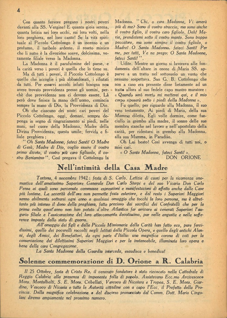 La piccola Opera della Divina Provvidenza, 37, 11, 01-11-1942, pagina 4