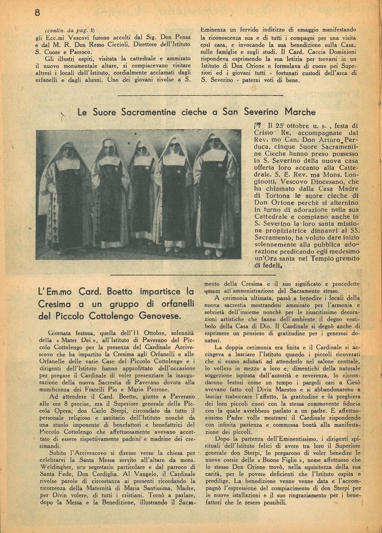 La piccola Opera della Divina Provvidenza, 37, 11, 01-11-1942, pagina 8