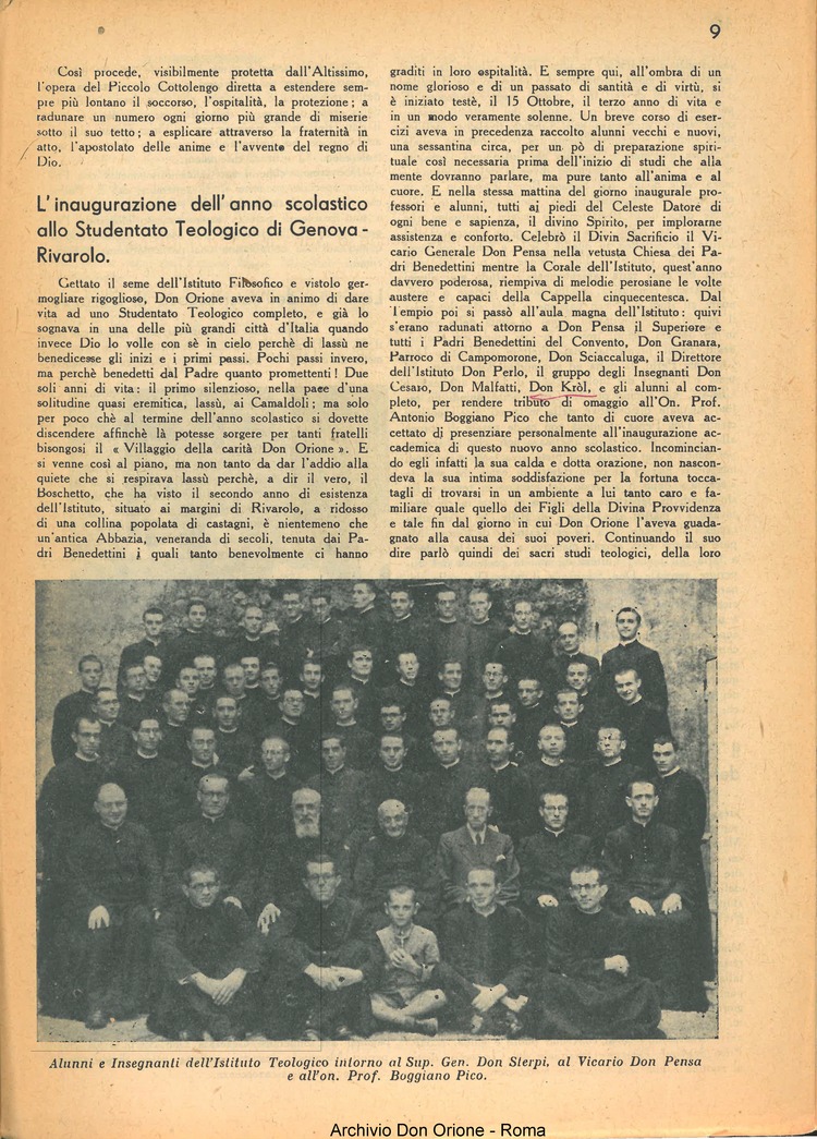 La piccola Opera della Divina Provvidenza, 37, 11, 01-11-1942, pagina 9