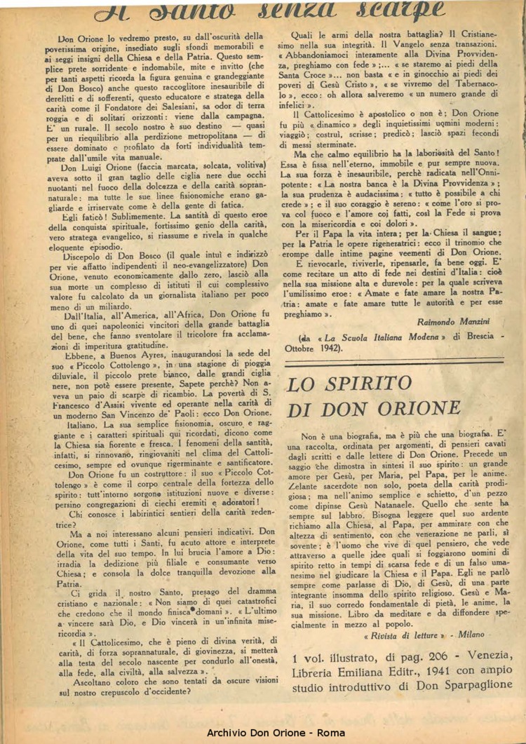 La piccola Opera della Divina Provvidenza, 37, 12, 01-12-1942, pagina 2
