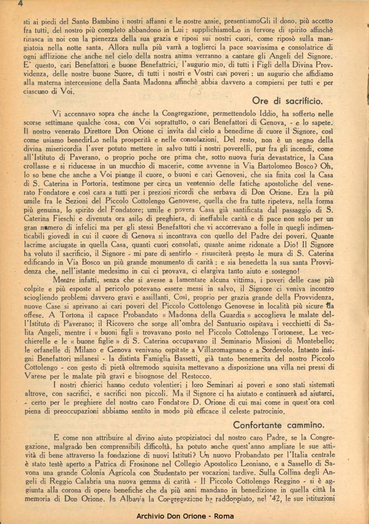 La piccola Opera della Divina Provvidenza, 37, 12, 01-12-1942, pagina 4