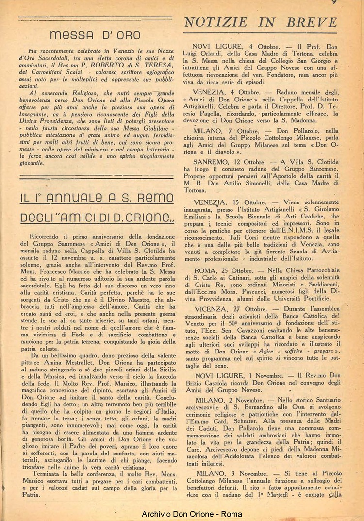 La piccola Opera della Divina Provvidenza, 37, 12, 01-12-1942, pagina 9